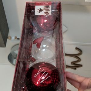 Rae Dunn Christmas Ornaments Mr Mrs Heart 3